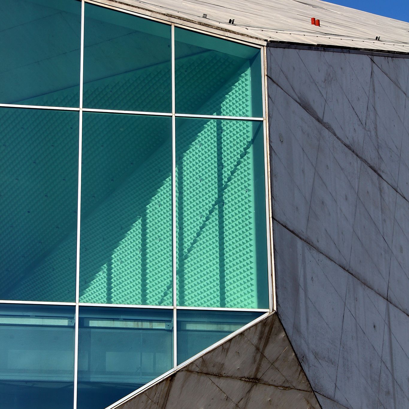 Dettaglio esterno - Casa da Música - Porto - O.M.A.