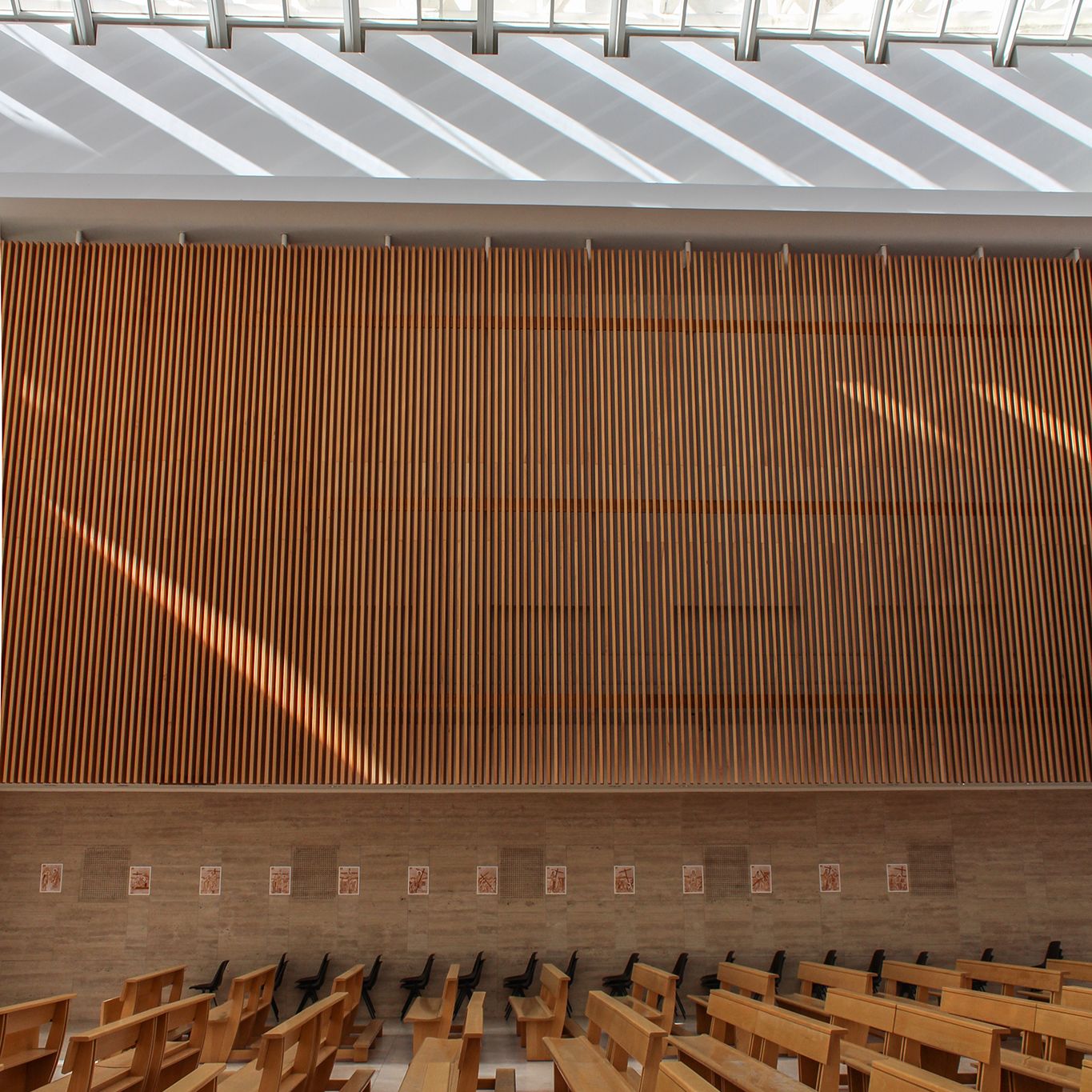 Interno - Chiesa di Dio Padre Misericordioso - Richard Meier