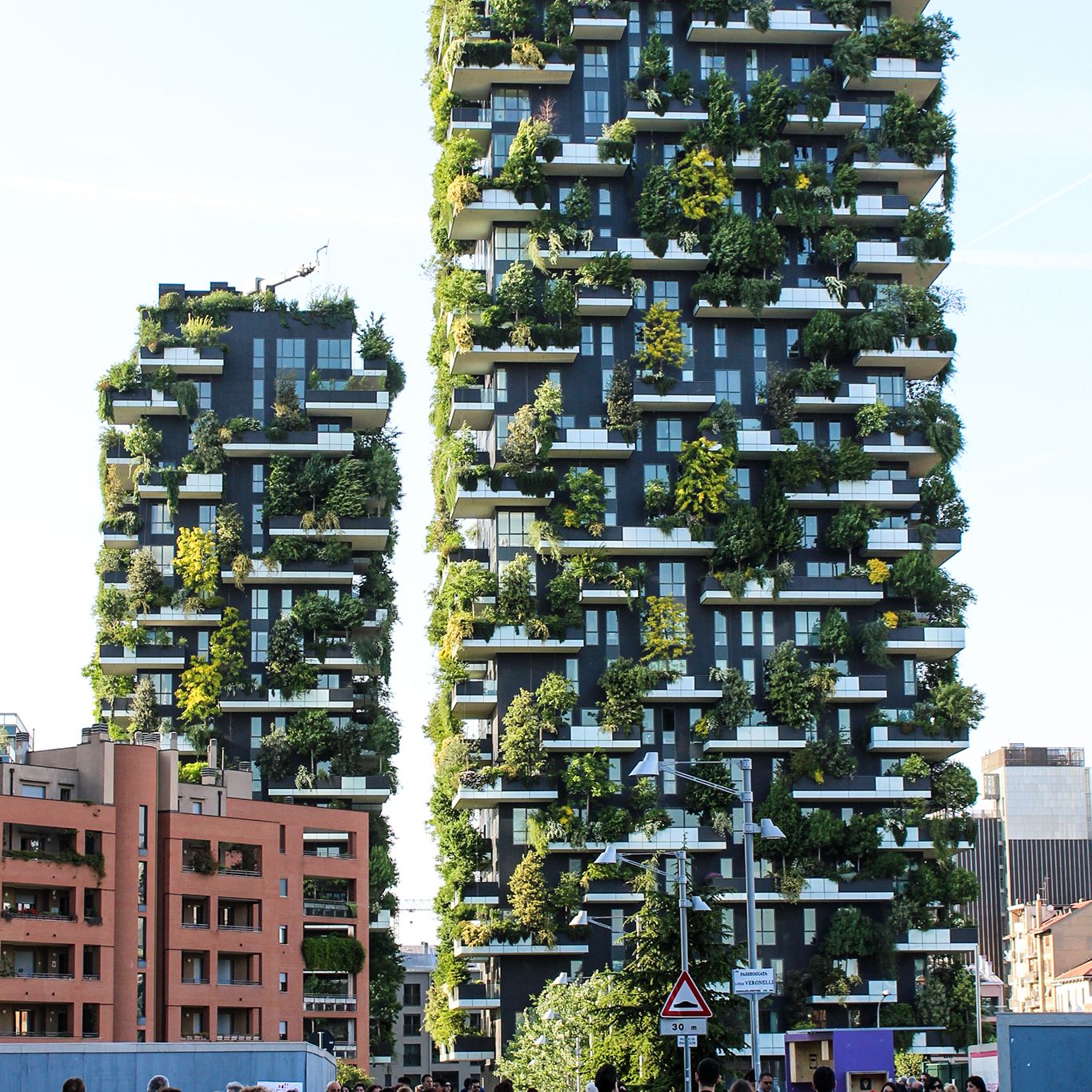 Veduta dalla passeggiata Luigi Veronelli - Bosco verticale, Stefano Boeri