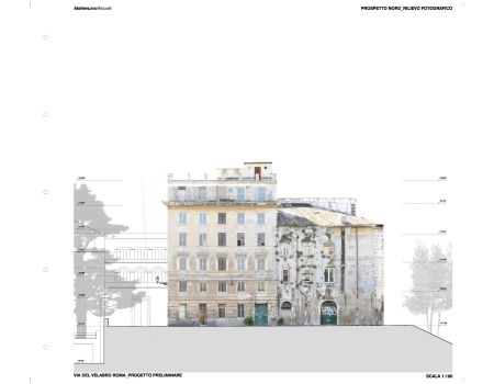 ©Ateliers Jean Nouvel_Fondazione Alda Fendi_NorthElevation_PreliminaryPhase ©Ateliers Jean Nouvel_Fondazione Alda Fendi_NorthElevation_PreliminaryPhase