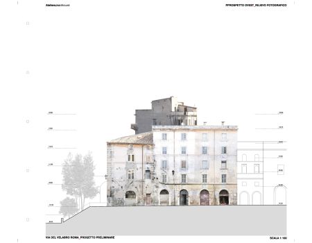 ©Ateliers Jean Nouvel_Fondazione Alda Fendi_WestElevation_PreliminaryPhase ©Ateliers Jean Nouvel_Fondazione Alda Fendi_WestElevation_PreliminaryPhase