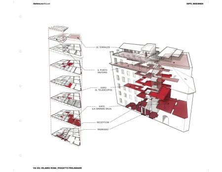 ©Ateliers Jean Nouvel_Rome_Fondazione Alda Fendi_Axonometry ©Ateliers Jean Nouvel_Rome_Fondazione Alda Fendi_Axonometry