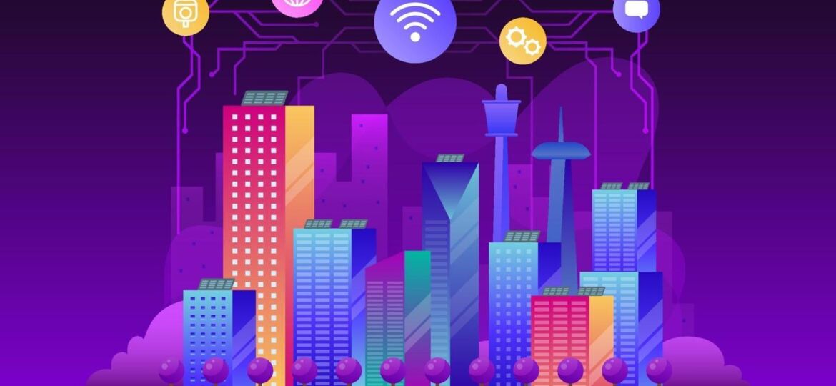 smart-city-connessa-con-internet-delle-cose-gratuito-vettoriale